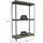 Proregal Schwerlastregal Wood Beast Three HxBxT 200 x 240 x 90 cm 3 Ebenen Fachlast 400 kg Grau