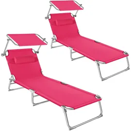 Tectake Chloé 190 x 68 x 65 cm Rosa