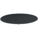 creativ home Schiefer- DEKOPLATTE RUND. 30 cm. Schieferplatte. Kanten GEBROCHEN.