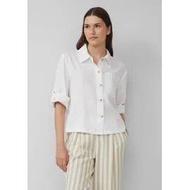 s.Oliver Hemdbluse aus Leinenmix Weiß 46