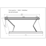 Primaster Kassetten-Markise elektr. Farbe grau Breite 500 cm Ausfall 300 cm