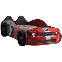 JV Möbel Kinderbett Rennauto 100 x 60 x 235 cm Holz rot