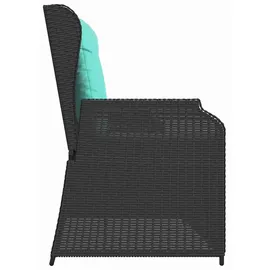 vidaXL Gartenbank 220 x 0 x 0 cm Schwarz