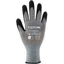 tecwerk Handschuhe Flex Gr.8 grau/schwarz EN 388 PSA II TECWERK