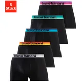 bruno banani Boxer »Boxershorts für Herren«, (Packung, 5 St.), mit Streifen Logo Webbund Bruno Banani navy-blau, schwarz-pink, grau-meliert-mint, anthrazit-meliert-gelb, schwarz-grau