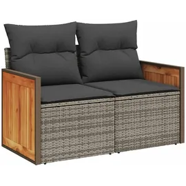 vidaXL Garten-Sofagarnitur 8-tlg. grau