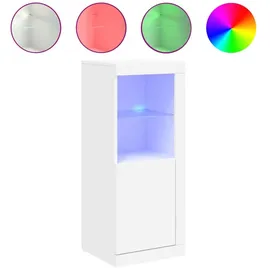 vidaXL Sideboard mit LED-Beleuchtung Weiß 41x37x100 cm