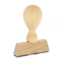 Holzstempel (50x10 mm - 2 Zeilen)
