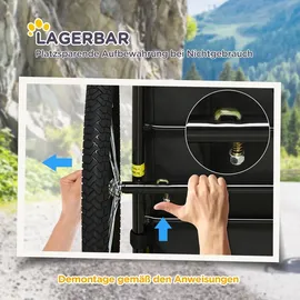 PawHut Hundeanhänger klappbar rot 140 x 71 x 83 cm