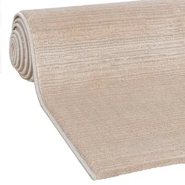 Sehrazat "LIMA, auch als Läufer", beige, Moderner Designer Teppich mit 3D-Effekt 80x150cm