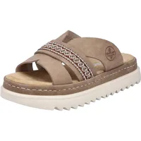 Rieker Damen 61589 Pantolette, Beige, 39 EU