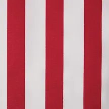 Homescapes Baumwollstoff Meterware rot-weiß gestreift, 150 cm