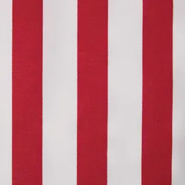 Homescapes Baumwollstoff Meterware rot-weiß gestreift, 150 cm