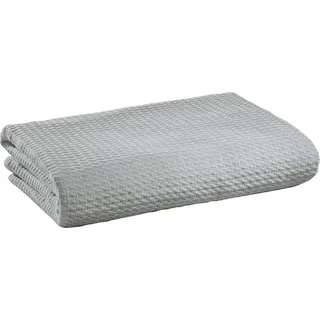 Erwin Müller Sommerdecke, Baumwolldecke Silber Größe 100x150 cm - luftig-leicht, weiche Qualität, sehr angenehm - 100% Baumwolle