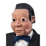 Zagone Studios Verkleidungsmaske Bauchrednerpuppe - Fasching Kostüm Maske Halloween, Mario, der Nette, kann sogar seinen Mund bewegen! gelb