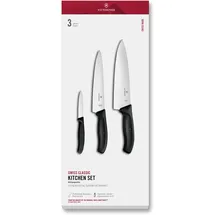 Victorinox Swiss Classic Allzweckmesser 20 cm 3-tlg. Schwarz
