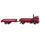 Wiking 060130 - Feuerwehr Pritschenhängerzug rot 1:87