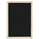 vidaXL Wandtafel Zedernholz 40 x 60 cm Schwarz