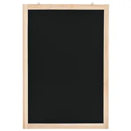 vidaXL Wandtafel Zedernholz 40 x 60 cm Schwarz