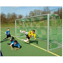 Huck Fußballtornetz Rot/Weiß 80 x 150 cm
