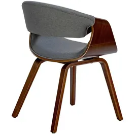 CLP 2er Set Esszimmerstuhl Foley Mit Kunstleder- Oder Stoffbezug I Küchenstuhl Mit Armlehne Und Holzgestell