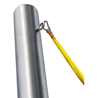 Pina DESIGN seit 1979 - Pfosten für Hängematte, wetterfester Hängematten Mast zur Befestigung | Outdoor Gestell (2,5m Pfosten – für 2 Personen & Hängemattenlänge max. 390cm, Mit 0,75m Bodenhülse)