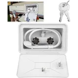 Tissting RV Duschkasten, Wohnmobilduschen AußEndusche Camping dusche für Wohnmobile RV AußEndusche Box mit Heiß Kalt Schalter Duschschlauch Duschkopf Wohnmobi ZubehöR für Marine Wohnmobil
