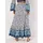 Apricot Maxirock Damen Blumendruck Beige/Blau 38