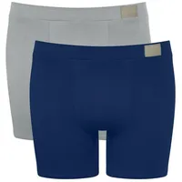 SLOGGI Go Natural Boxershorts Blau / Grau M 2er Pack