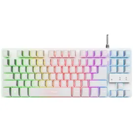 Trust GXT 833W Thado Tkl Keyboard Wht De - Weiß