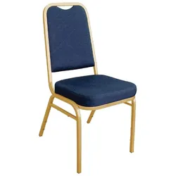 Bolero Bankettstühle mit quadratischer Lehne in blau
