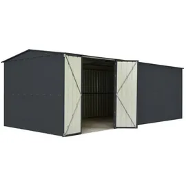 Globel Erweiterungselement für Gerätehaus 127 x 308 cm grau