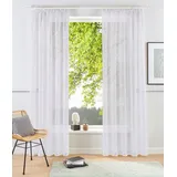 OTTO home Gardine OTTO HOME "XANA" Gr. 2, weiß, B:145cm H:175cm, Voile, Polyester, Gardinen, Gardine, Bestseller, einfarbig, 1 bzw. 2 Schals, pflegeleicht, Beststeller