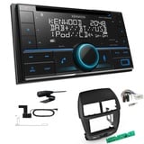 Kenwood 2-DIN CD-Receiver Autoradio Bluetooth DAB+ für Mitsubishi ASX 2010-2014