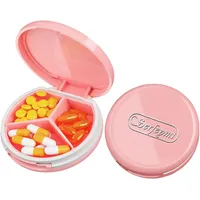 Serfeymi Tablettenbox 3 Fächer Pillendose Wasserdichte Medikamentenbox Pillenbox für Reise & täglichen Fächern für Medikamente,Vitamine, Fischöl,Nahrungsergänzungsmittel