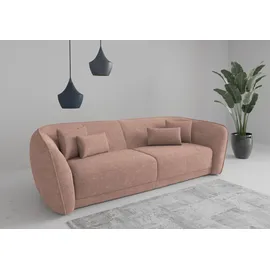 sit&more Big-Sofa SIT & MORE "Neapel", rosa (rose), B:290cm H:86cm T:121cm, 100% Polyester, Sofas, Big-Sofa
