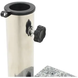 vidaXL Schirmständer Granit 10 kg Grau
