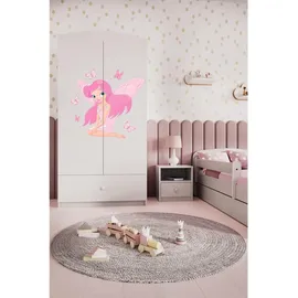 raumhirsch furniture Kinderkleiderschrank 90 x 175 x 52 cm Holzwerkstoff weiß