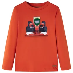 Kinder-Langarmshirt Orange 116