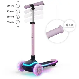 Kinderkraft RAKET UP 2-in-1 Scooter mit Sitz Rosa