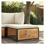 vidaXL Gartenhocker mit Kissen 68x68x30 cm Massivholz Akazie
