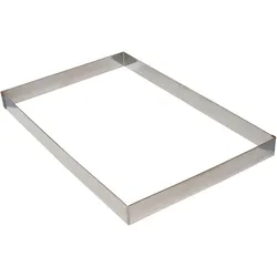 Gobel - Rahmen für Opéra-Biskuittorte - Edelstahl - 595 x 395 x 45 mm - 888660