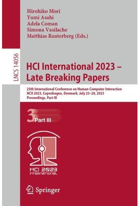 Hci International 2023 - Late Breaking Papers  Kartoniert (TB)