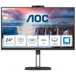 AOC 24V5CW 60,5cm (23,8“) FHD IPS Gaming Monitor HDMI/DP/USB-C PD65W 75Hz Webcam