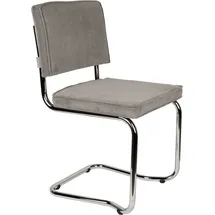 ZUIVER Ridge Kink Esszimmerstuhl Polyester Silber 2er Set