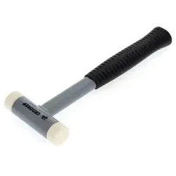 Rückschlagfreier Schonhammer, ø30mm, Stahlrohrstiel, Austauschbare Köpfe