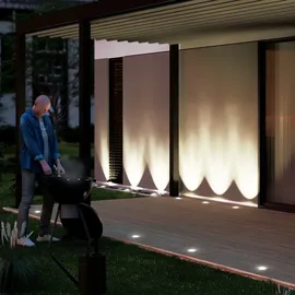 SSC-LUXon LED Bodenstrahler Edelstahl schwenkbar IP67 GU10 3W 230 lm Lieferumfang: 1 Stück silber