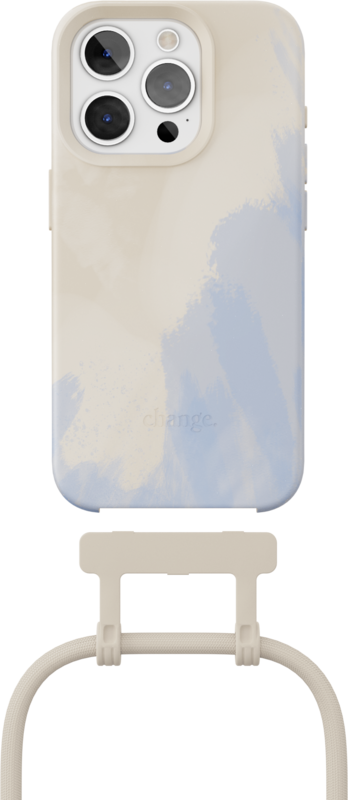 Change Case Apple iPhone 15 Pro Max Backcover mit Kordel Blau