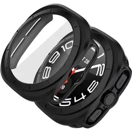 TECH-PROTECT Defense360 Hülle mit gehärtetem Glas Kompatibel mit Samsung Galaxy Watch Ultra 47 mm Schwarz
