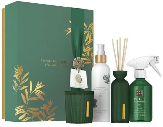 The Ritual of Jing Large Gift Set 2024 =  Parfum d'Interieur 250 ml+Candle 140 g+Fragrance Sticks 70ml+Refreshing Spray 250 ml